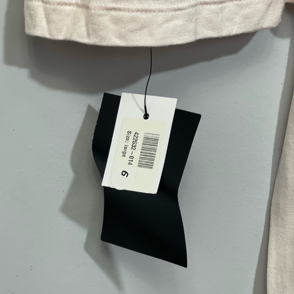 NWT EBERJEY Mabel Wrap Front Jersey Robe with Wide Lace Trim Pink Peach L Large - Picture 11 of 15